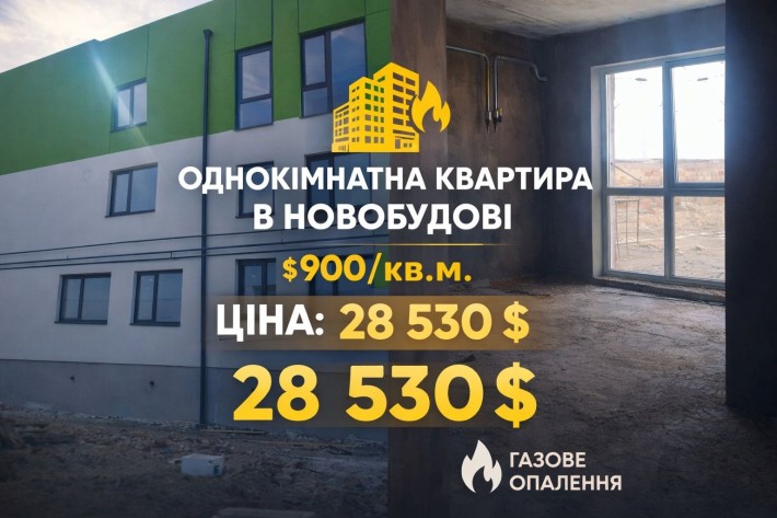 Продаж новобудови, всього 28530$ - фото 1