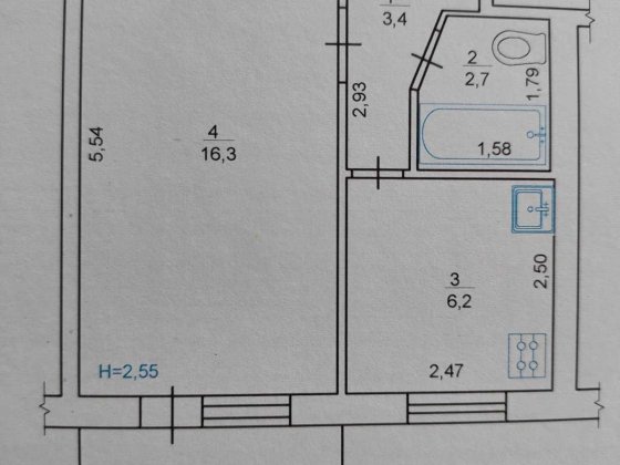 Від власника. Продам 1 кімнатну квартиру на зупинці Гетьмана Сагайдачного. Полтава