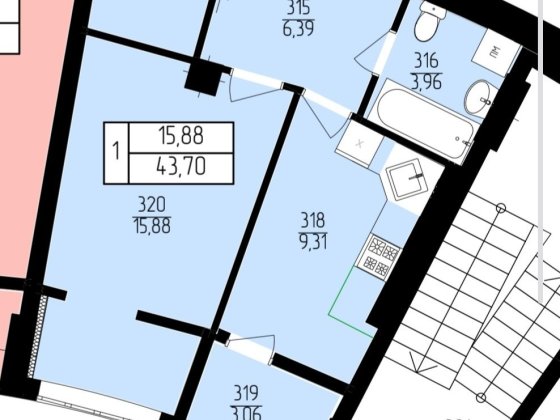 Однокімнатна квартира в новобудові місто Рівне від забудовника має 2 лоджії+гардероба вікна у двір.п Ровно