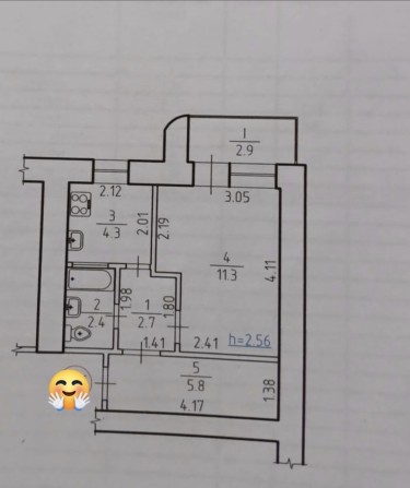 Продаж однокімнокімнатної на Засумській! - фото 1