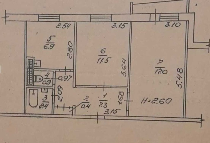 ‼️НАЙДЕШЕВША  ДВОКІМНАТНА КВАРТИРА‼️ - фото 1