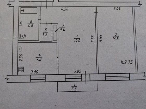 Продається 2х кімнатна квартира. Суми