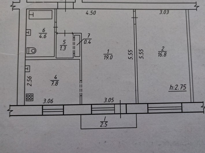 Продається 2х кімнатна квартира. - фото 1