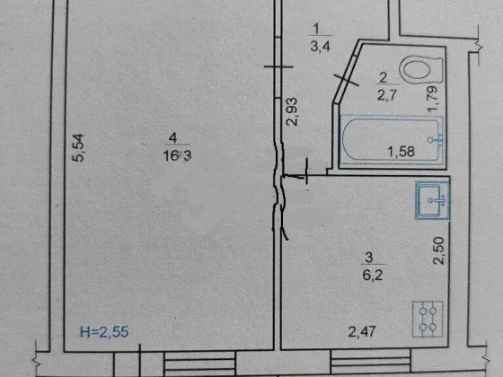 Продаж 1 кім квартири 4/5 пов Житловий стан вул. Європейська №19894 Полтава