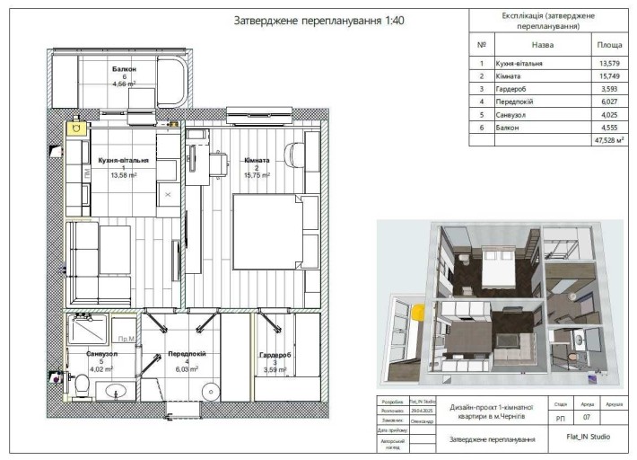 Продам 1-кімнатну квартиру з готовим дизайн-проєктом - фото 1