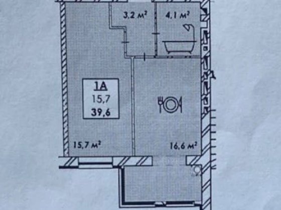 Продаж 1-кімнатної квартири в ЖК «Рідний дім» (від власника) Черкаси