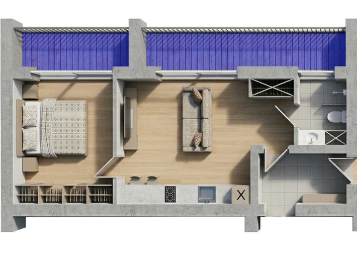 Однокімнатна квартира в центрі Черкас для комфротоного проживання або інвестицій. Під ремонт. - фото 1