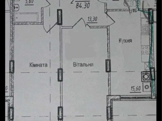 Новобудова 2-x кімнатна