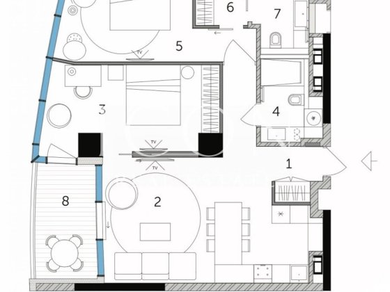 Продаж 2-кімнатної квартири | 83м² | в преміальному Taryan Towers