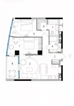 Продаж 2-кімнатної квартири | 83м² | в преміальному Taryan Towers - фото 1