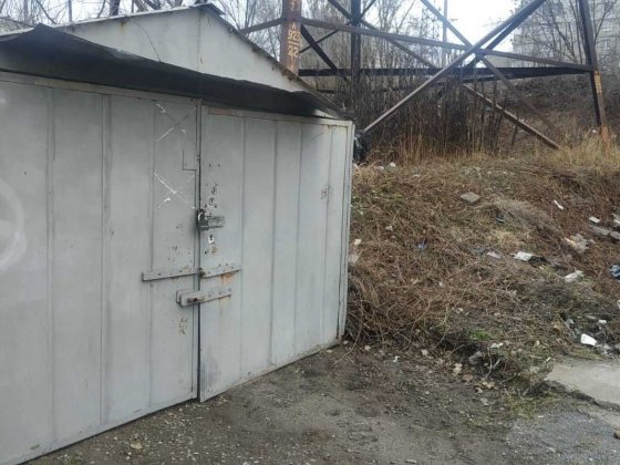 Гараж металлический на ул. Кислородной (пр. Слобожанский-Воронежская)