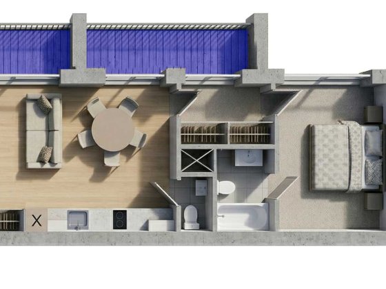 Однокімнатна квартира в центрі Черкас для зручного проживання або інвестицій. Під ремонт. Черкаси