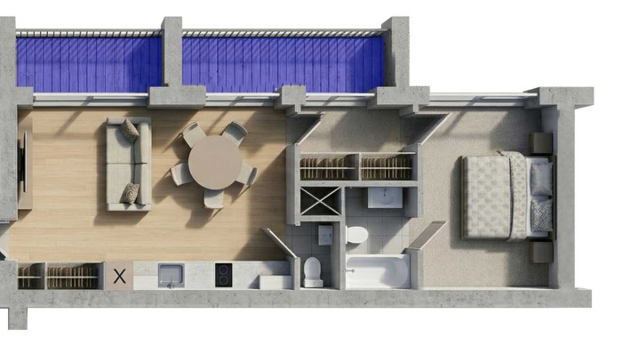 Однокімнатна квартира в центрі Черкас для зручного проживання або інвестицій. Під ремонт. - фото 1