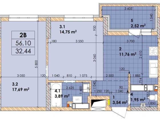 Продаж 2-х кім.квартира, ЖК *Дніпровська Мрія*, вул. Сосюри, ​​6 Київ