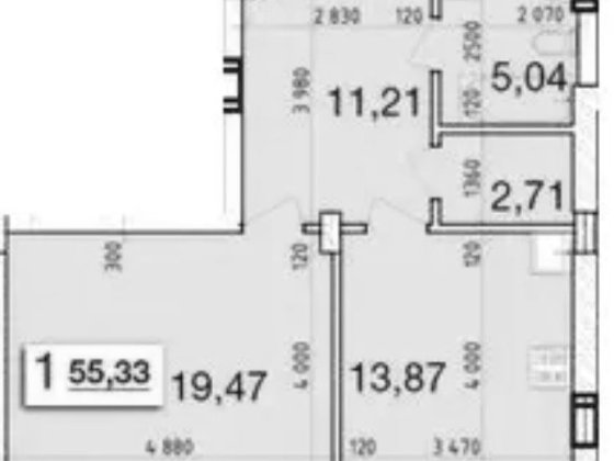 Продам квартиру 49,46 м2