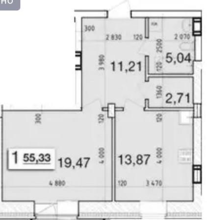 Продам квартиру 49,46 м2 - фото 1