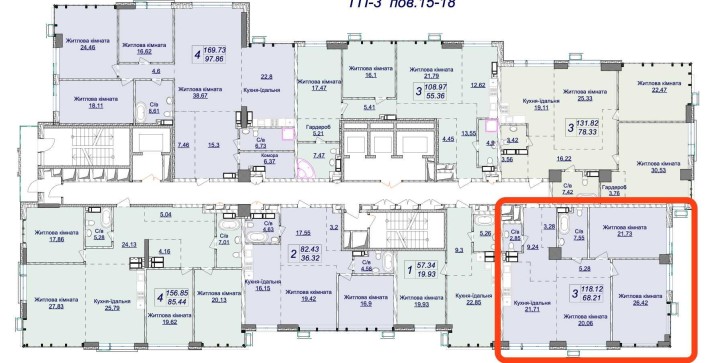 Продаж 3 кімн. квартири ЖК Новопечерські Липки 119м2 - фото 1