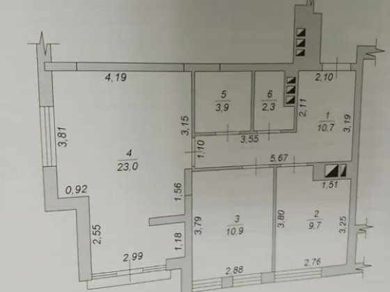Продаж 2 кімнатної квартири | 60 м.кв | після будівельників Житомир