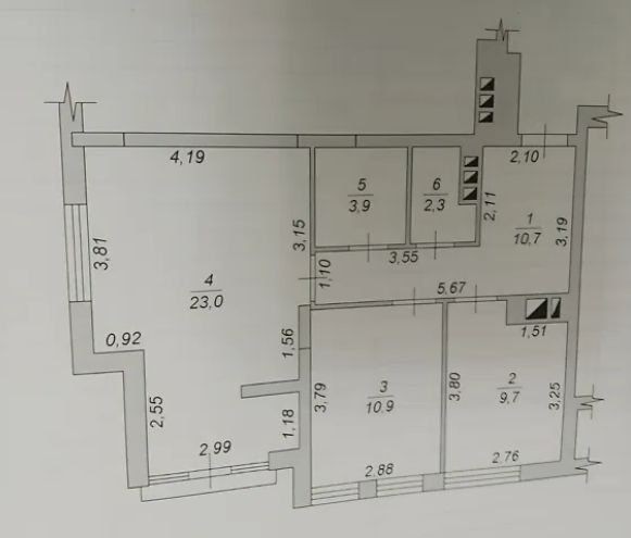 Продаж 2 кімнатної квартири | 60 м.кв | після будівельників - фото 1