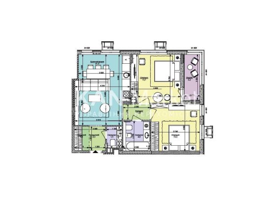 Продаж 2к квартири 66,3 м² з готовим ремонтом у Файна Таун