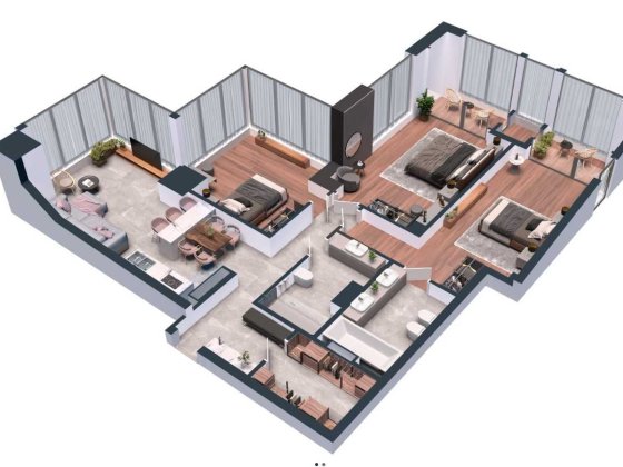 Трикімнатна квартира в ЖК бізнес класу А136 Highlight Tower Київ