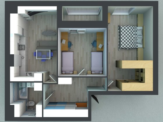 Квартира в новобудові 76,3 кв.м Днепр