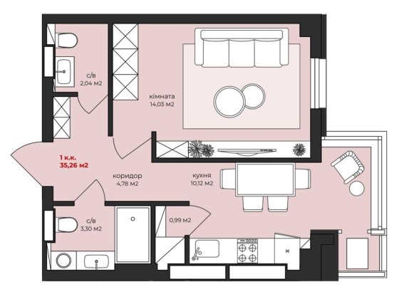 Квартира без комісії для покупця з можливістю розтермінування