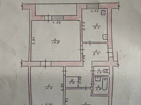 Продаж 3 кімнатної квартири в центрі, район Глобала Житомир