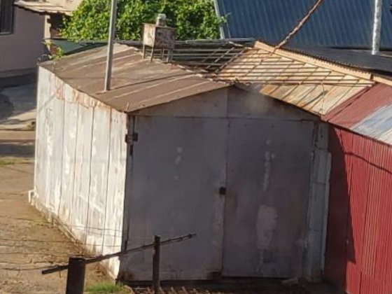 Металевий утеплений гараж 7.5×3×3м з листового металу 3мм Прилиманське