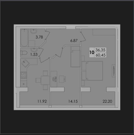 2-х кімнатна квартира з АВТОНОМКОЮ! - фото 1