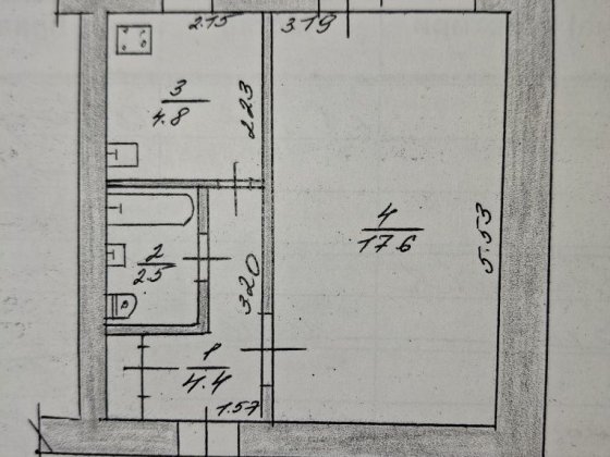 Продаж 1-кімнатної квартири, Польова / Вітрука, 33 м², 4/9 Житомир