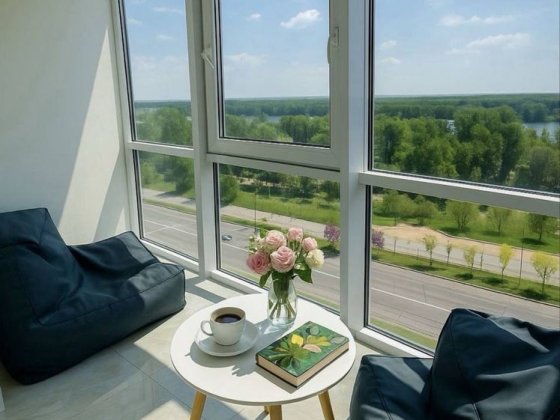 Продажа видовой квартиры в ЖК «Ривер парк» с ремонтом (новострой, Победа, центр) Дніпро