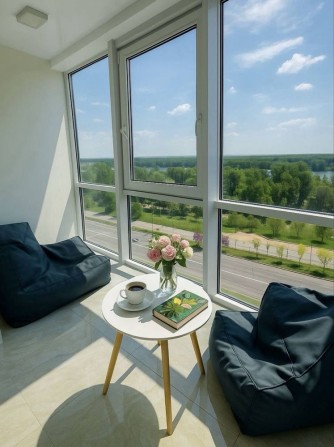 Продажа видовой квартиры в ЖК «Ривер парк» с ремонтом (новострой, Победа, центр) - фото 1