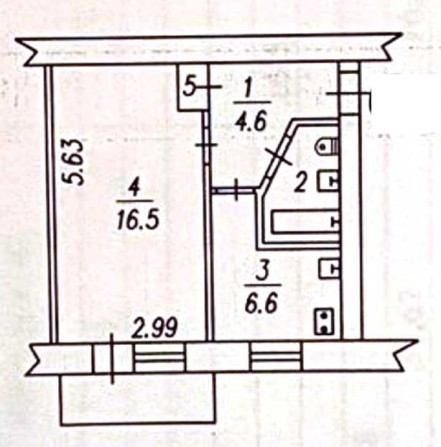 Продам 1-к.квартиру на Космосе, ул. Северокольцевая, р-н Варуса - фото 1
