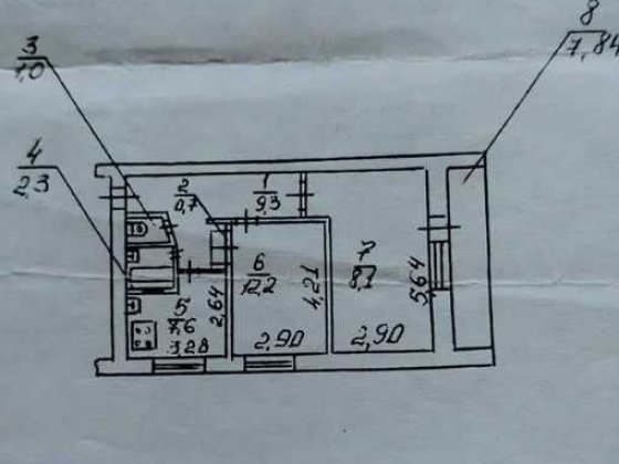 Продам 2 кім. кв. Тополя 1, Тера, 3 пов., 55 м². IZ Дніпро