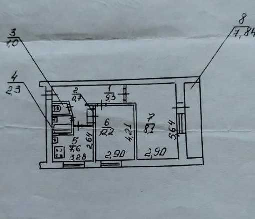 Продам 2 кім. кв. Тополя 1, Тера, 3 пов., 55 м². IZ - фото 1