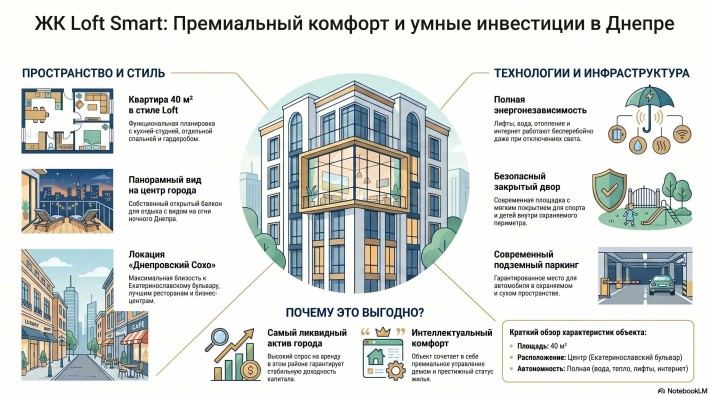 ЖК Loft Smart: Стильная жизнь в «Днепровском Сохо» у Екатеринославского бульвара, центр Днепра - фото 1