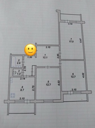 Продаж трикімнатноі квартири, центр - фото 1