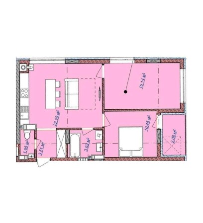 2 кімнатна квартира ЖК Бузковий Львів вул Бузкова Сихівський район БЕЗ КОМІСІЇ - фото 1