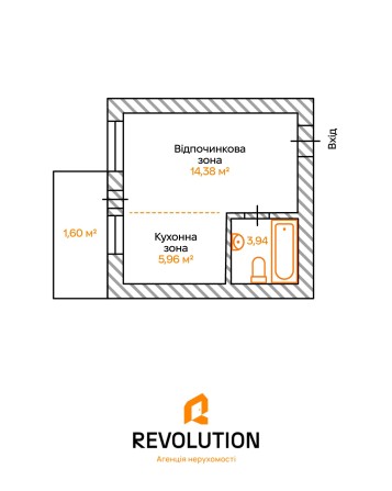 БЕЗ % Продаж 1 кімнатної квартири ЖК Park Residence - фото 1