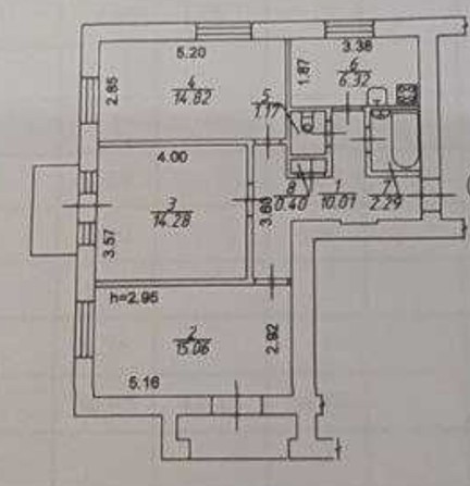 3-х комн квартира Центр города,  район Танка - фото 1
