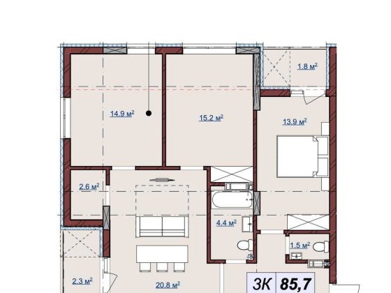 3 кімнатна квартира ЖК Бузковий 2 Львів вул Бузкова Сихівський район БЕЗ КОМІСІЇ Львів