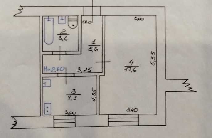 Продам 1 к кв пр.Аерокосмічний 19500 - фото 1