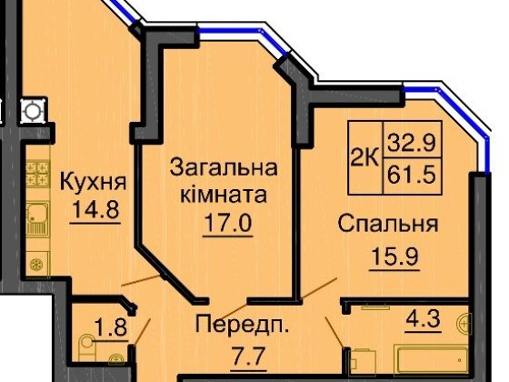 Продам 2к квартиру в ЖК Софія Резиденс-Резиденція від Мартинова Софиевская Борщаговка