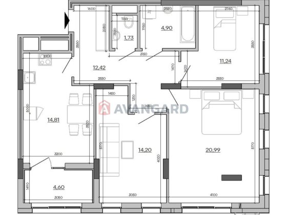 Продаж 3-кімнатної квартири в ЖК Father! Львов