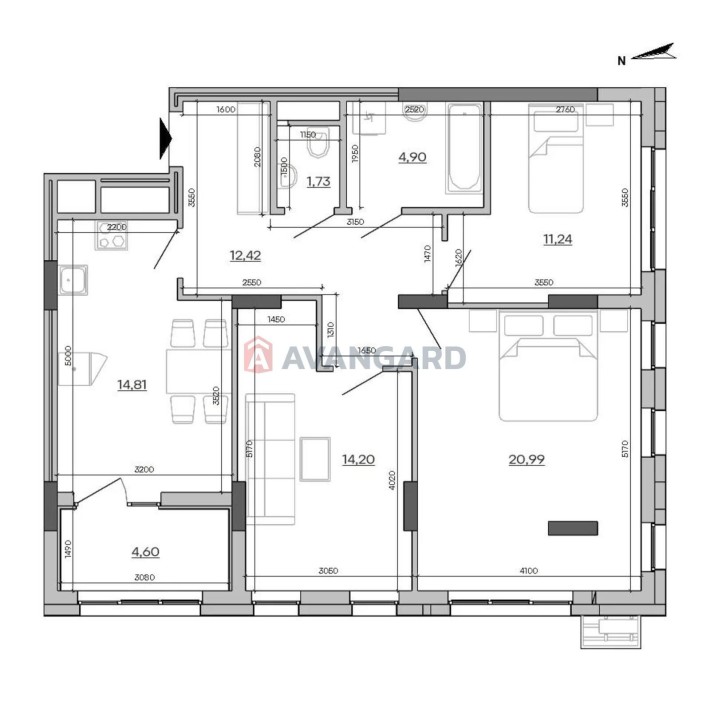 Продаж 3-кімнатної квартири в ЖК Father! - фото 1