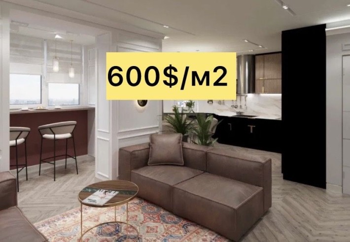 78000$‼️ЖК СОКОЛЬНИКИ‼️ Три Спальни  130 м2  Чистовая отделка! 600$ за м2 - фото 1