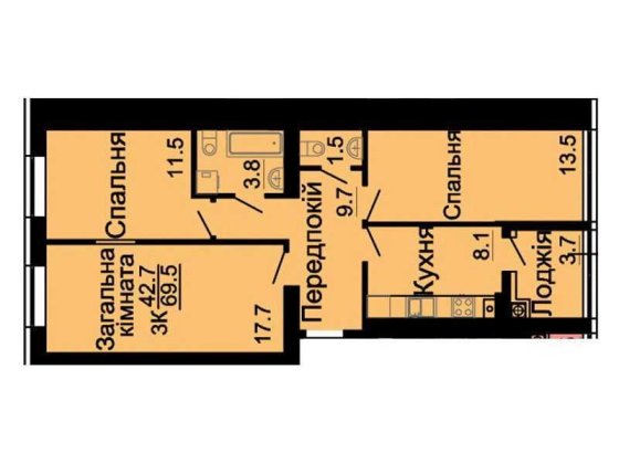 3к кв-ра в ЖК "Львівський Затишок"