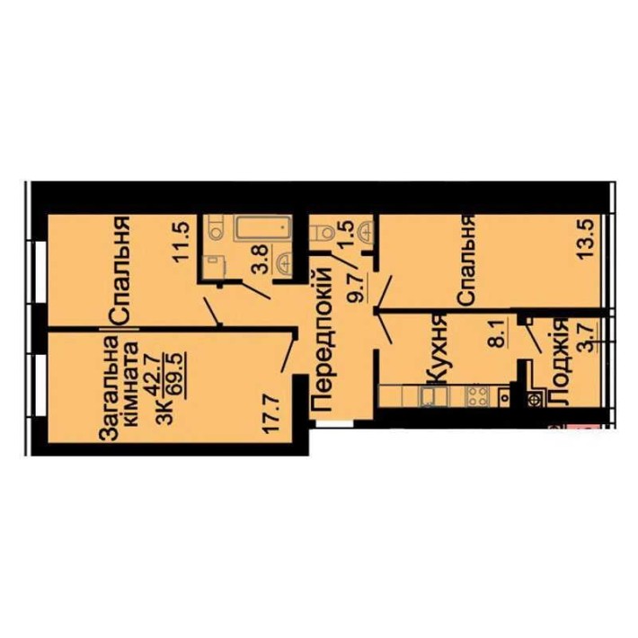 3к кв-ра в ЖК "Львівський Затишок" - фото 1