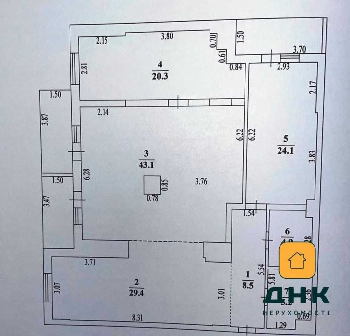ЖК Акрополь.СК Гефест. Просторная квартира. Парк ,море. Выгодная цена. - фото 1